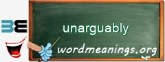 WordMeaning blackboard for unarguably